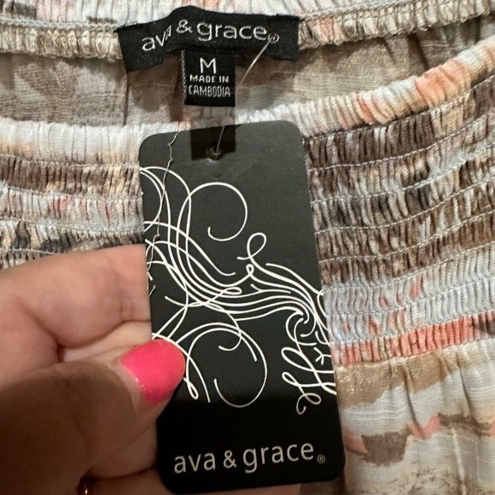 Ava & Grace top with heathering - Picture 4 of 5